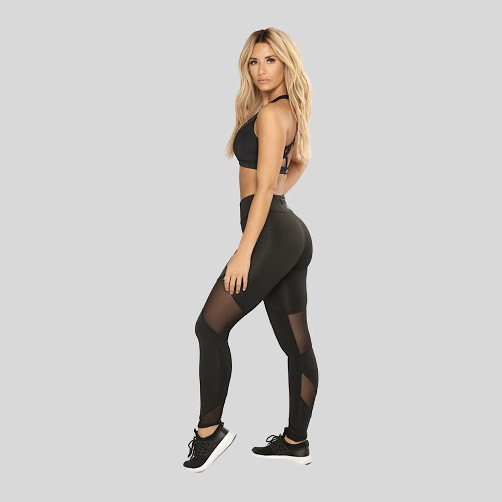 Fashion Nova Mesh It Up Leggings in Size L